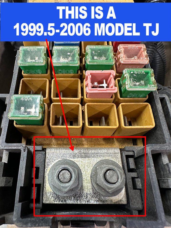 Jeep Wrangler TJ / LJ Big 7 battery cable kit (1997-2006) enhances your vehicle's electrical system for a smoother ride.