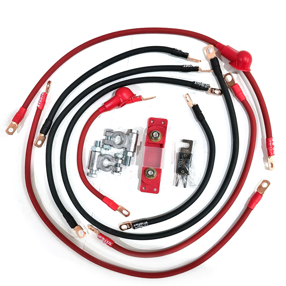 Upgrade your Jeep Cherokee Full Size SJ (1974-1983) with the Big 7 battery cable kit, designed for maximum electrical performance during off-road trips.