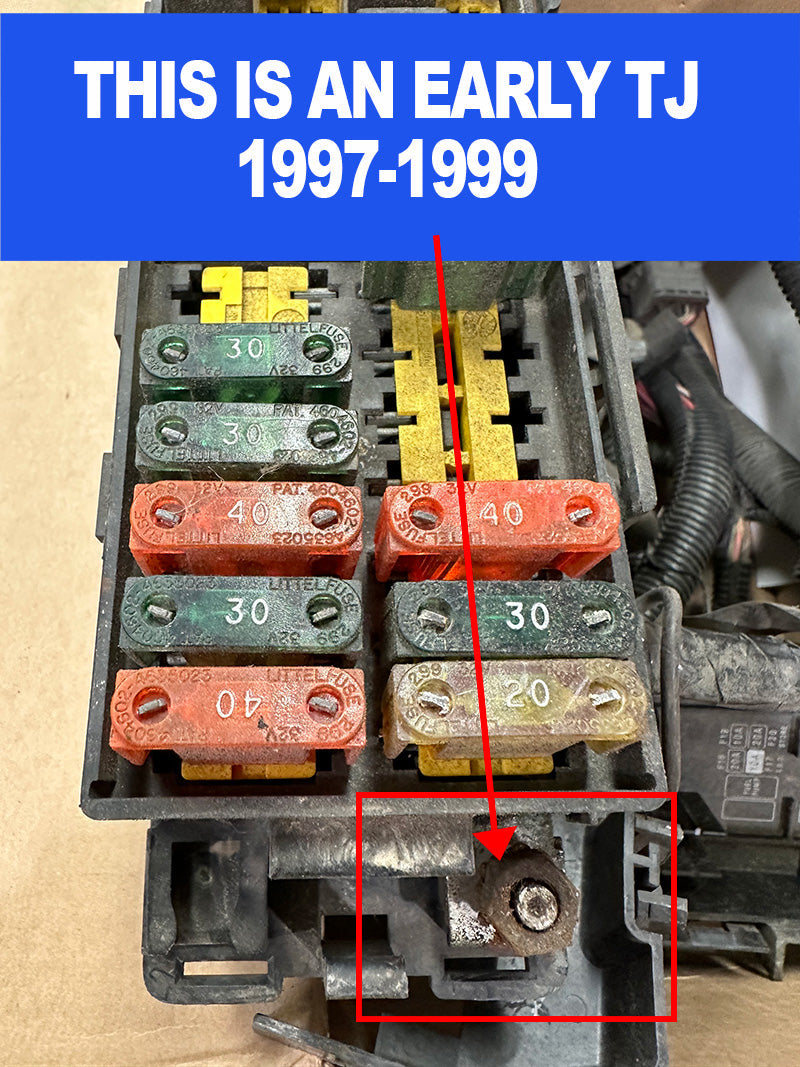 Ensure reliable power flow with the Jeep Wrangler TJ / LJ Big 7 battery cable kit (1997-2006) designed for off-road adventures.