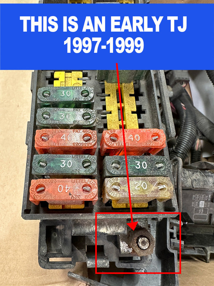 Ensure reliable power flow with the Jeep Wrangler TJ / LJ Big 7 battery cable kit (1997-2006) designed for off-road adventures.