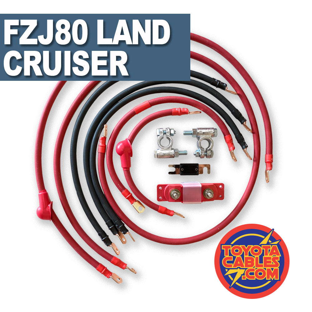 john123ページ Toyota Land Cruiser Big 7 Battery Cable Kit (FZJ80 - 1993-1997
