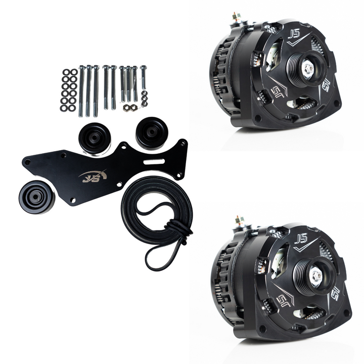 Triple Alternator Bracket Kit – 2000-2013 GM/Chevy Trucks 5.3L, 4.8L, 6.0L, 6.2L V8 (Includes 2 Alternators)