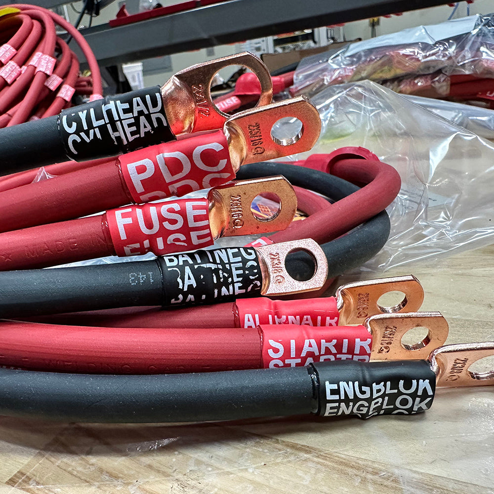 Jeep Wrangler TJ / LJ Big 7 battery cable kit (1997-2006) delivers consistent electrical performance for your off-road needs.