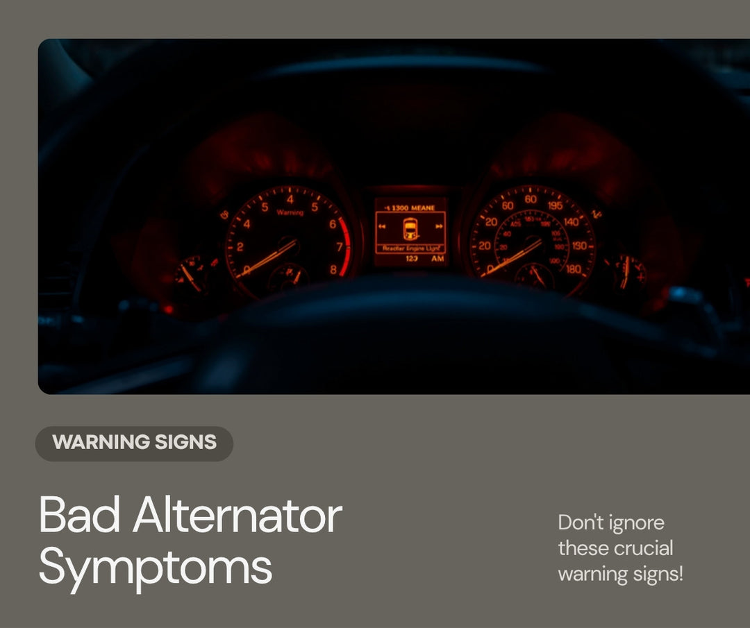 Bad alternator symptoms warning signs dashboard — JS Alternators
