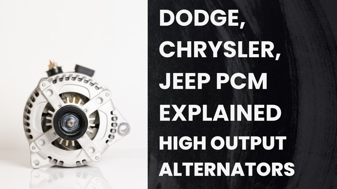 Dodge, Chrysler, Jeep PCM High Output Alternator Charging Explained