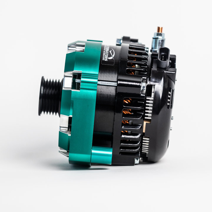 1996-2024 GM Billet High Output Alternator (Teal)