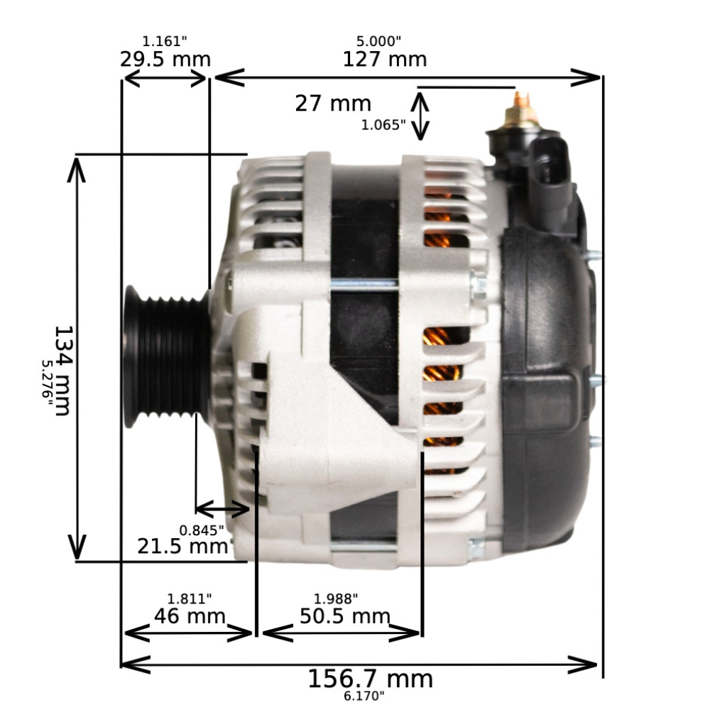 1989-1991-gmc-r2500-suburban-5-7l-250-320amp-high-output-alternator