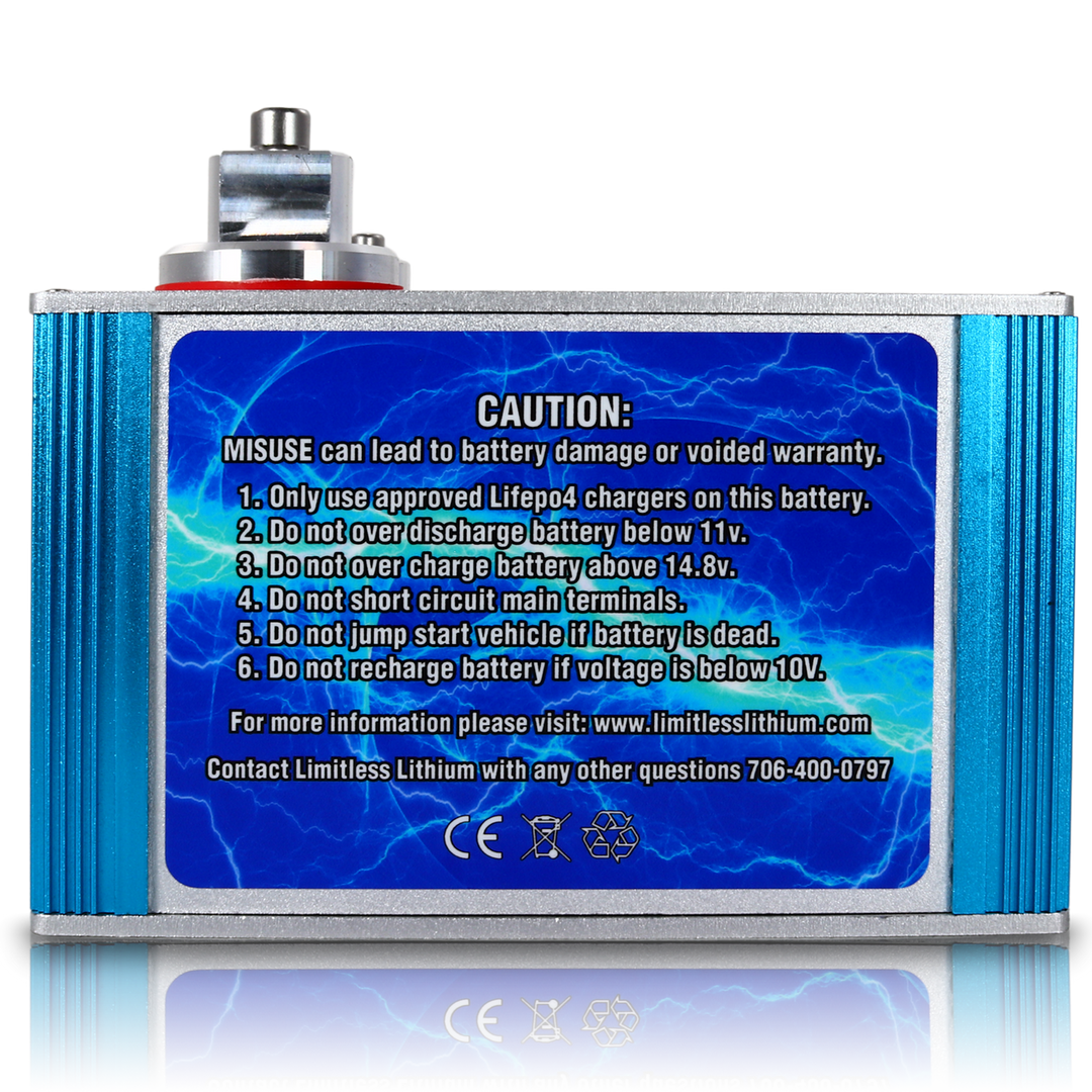 Limitless Lithium Cyber 12K V2 45Ah 12V LiFePO4 Car Audio Battery (4)