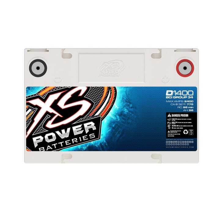XS Power D1400 Group 34 14V AGM Car Audio Battery