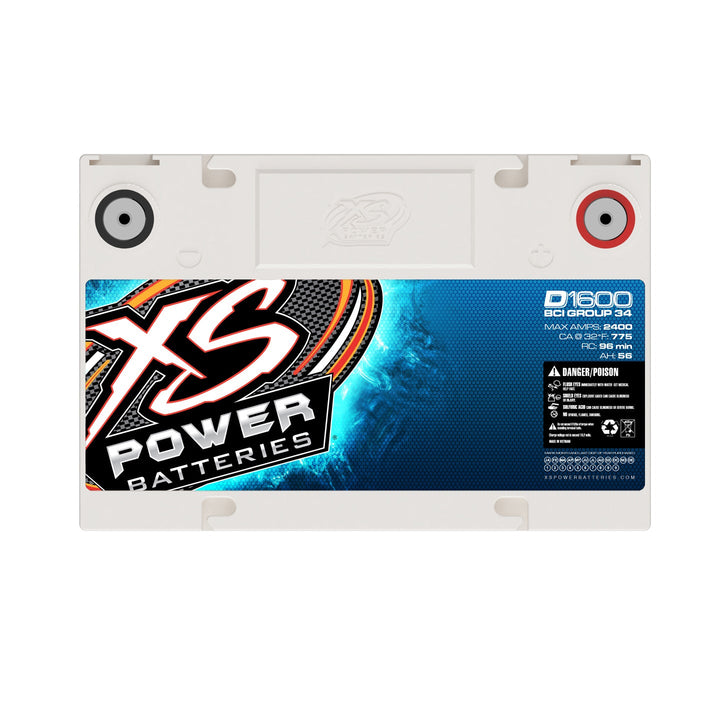 XS Power D1600 Group 34 16V AGM Car Audio Battery