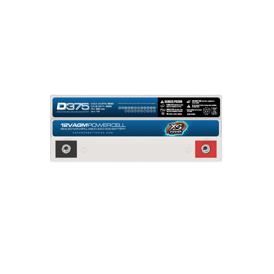 XS Power D375 12V AGM Car Audio Battery