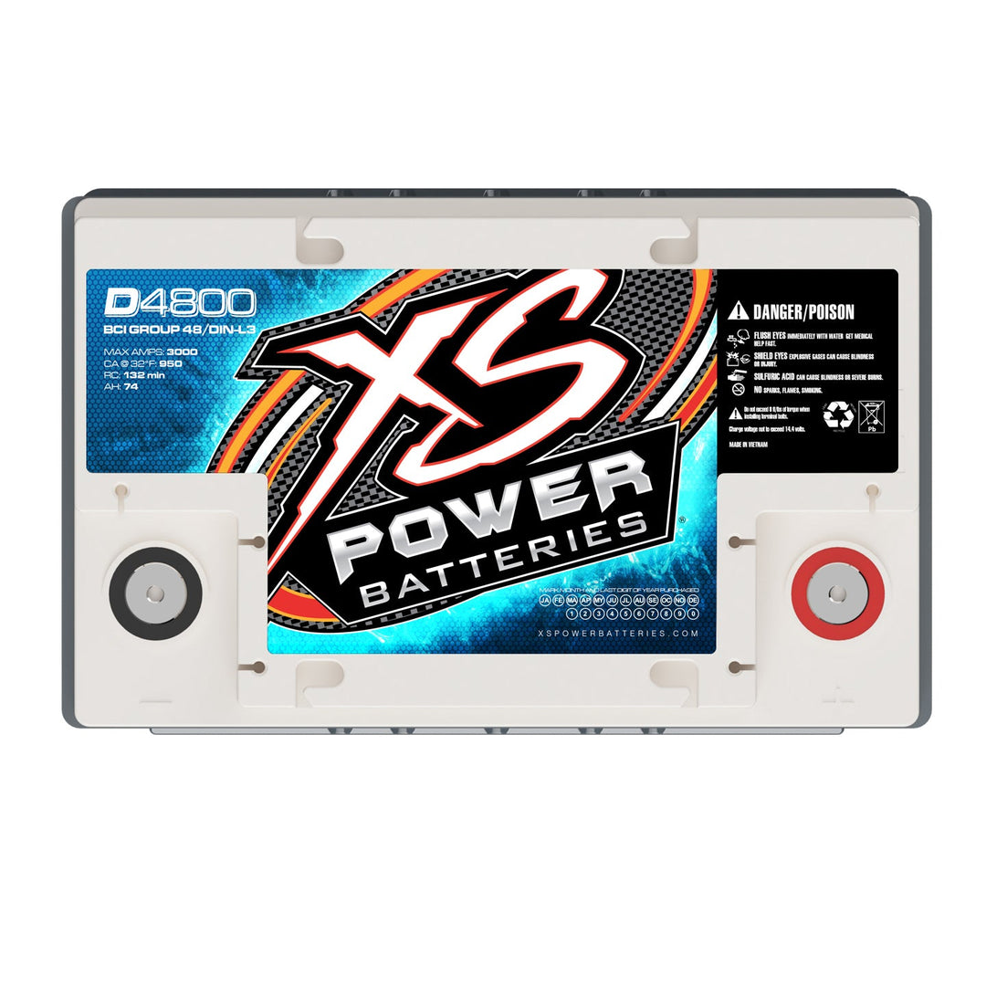 XS Power D4800 Group 48 12V AGM Car Audio Battery
