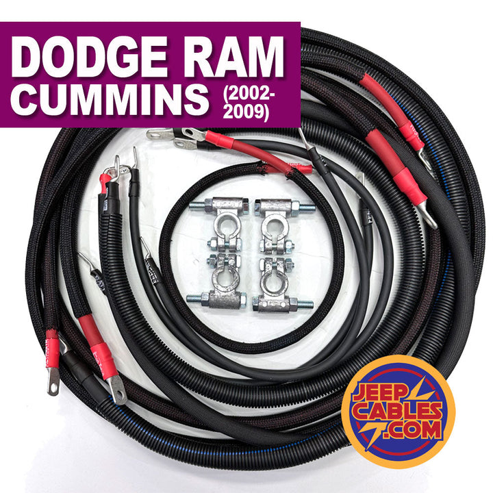 Dodge Cummins Diesel - 3rd Gen Battery Cable Kit (2003-2009)