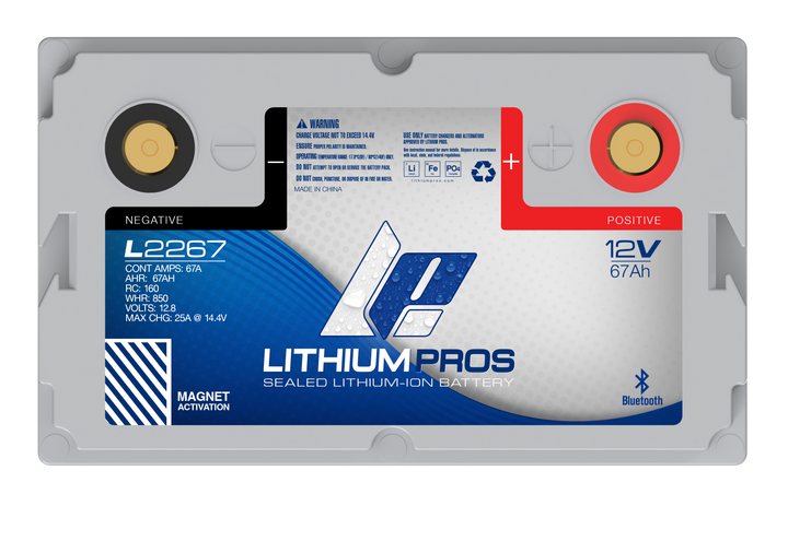 Lithium Pros L2267 12V 67Ah LiFePO4 Lithium Trolling Motor Battery – JS Alternators