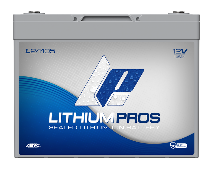 Lithium Pros L24105 12V 105Ah LiFePO4 Lithium Trolling Motor Battery – JS Alternators