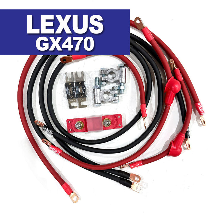 Lexus GX470 Big 7 Battery Cable Kit (Gen 1 - 2003-2009)