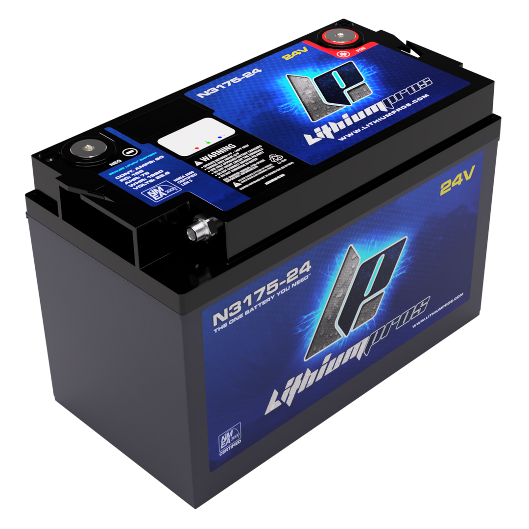 Lithium Pros N3175 25.6V 75Ah LiFePO4 Lithium Trolling Motor Battery – JS Alternators