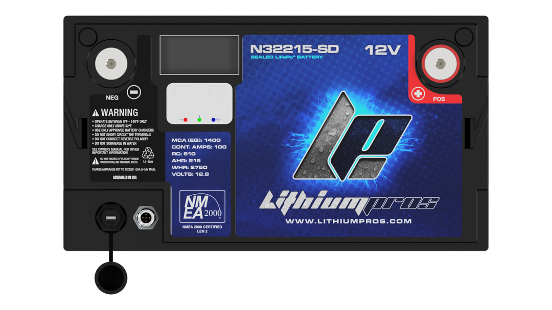 Lithium Pros N32215 12.8V 215Ah LiFePO4 Lithium Marine Starting Battery – JS Alternators
