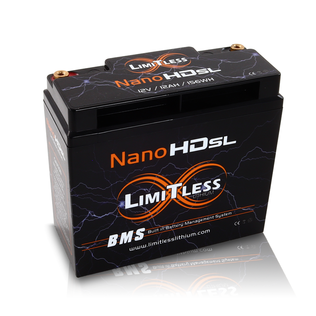 Limitless Lithium Nano-HD SL 12Ah LiFePO4 Powersports Battery BCI 20 + 3.5A Maintainer (2)