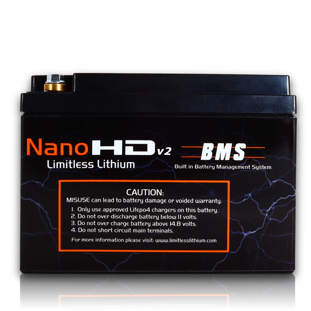 Limitless Lithium Nano-HD v2 30Ah LiFePO4 Powersports Battery (2)