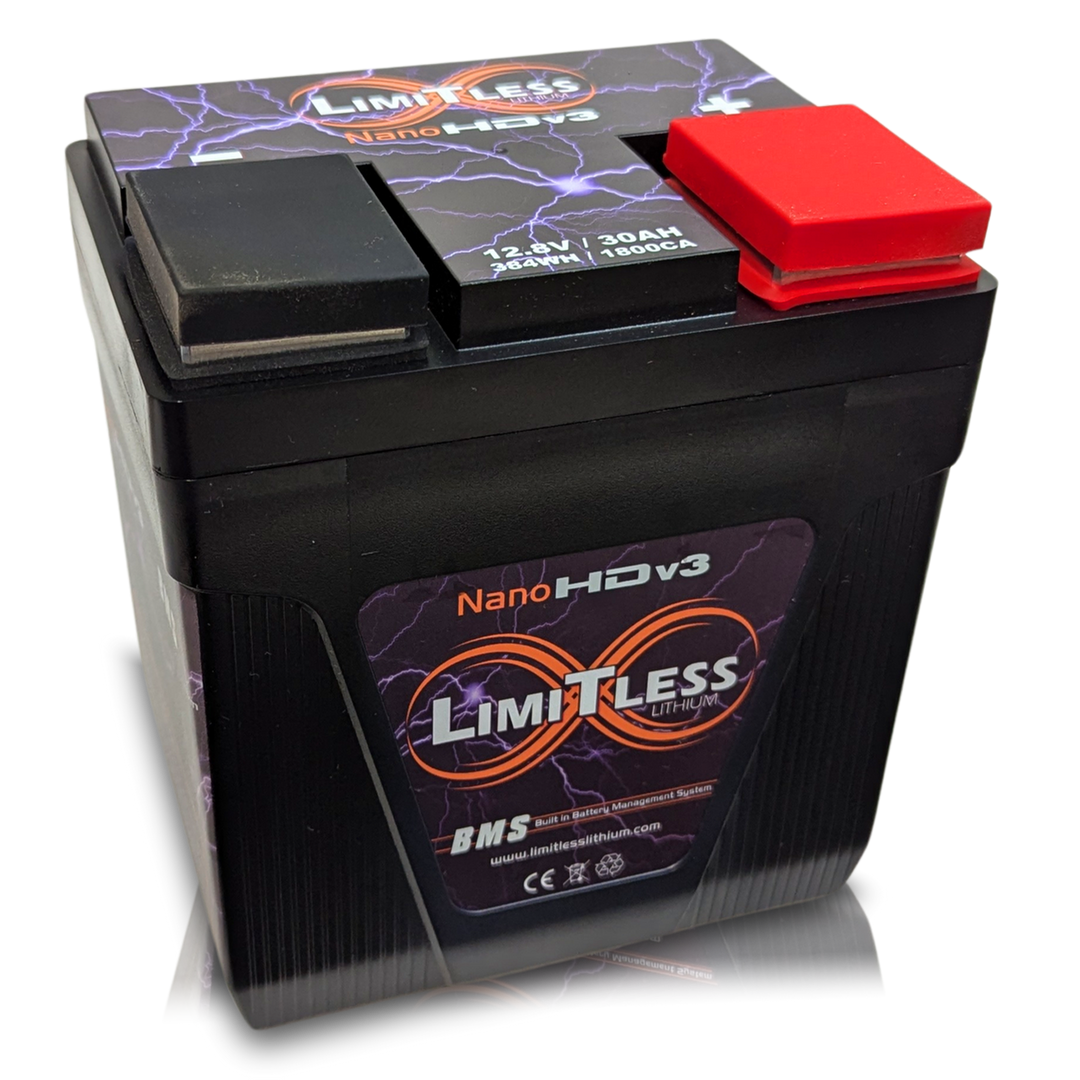 Limitless Lithium Nano-HD v3 LiFePO4 Powersports Battery 6,000W