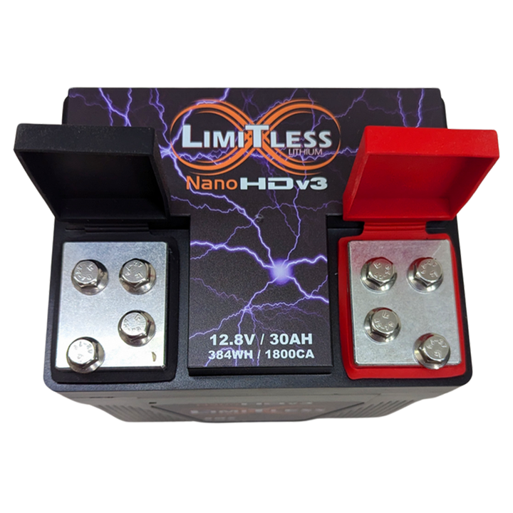 Limitless Lithium Nano-HD v3 LiFePO4 Powersports Battery 6,000W (2)