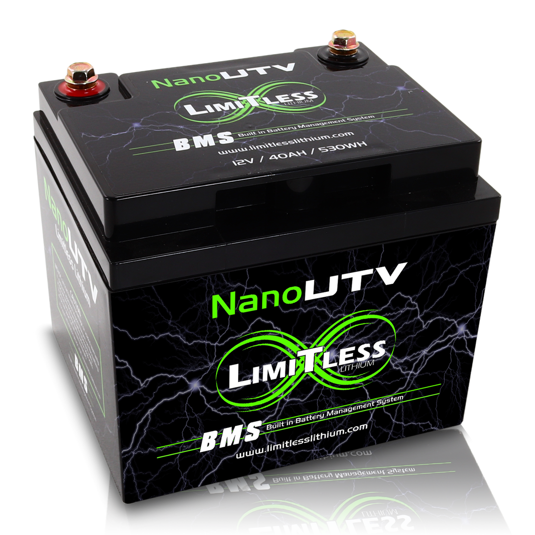 Limitless Lithium Nano UTV 40Ah IP66 LiFePO4 Powersports Battery BCI 86