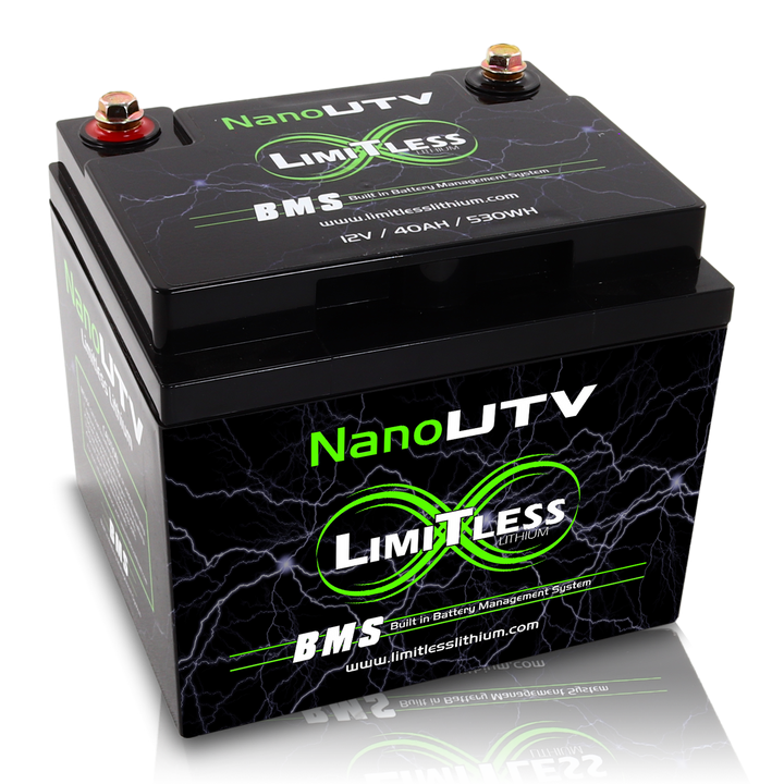 Limitless Lithium Nano UTV 40Ah IP66 LiFePO4 Powersports Battery BCI 86