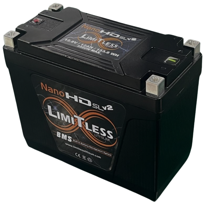 Limitless Lithium Nano-HD SLv2 12Ah LiFePO4 Powersports Battery BCI 20 (4)