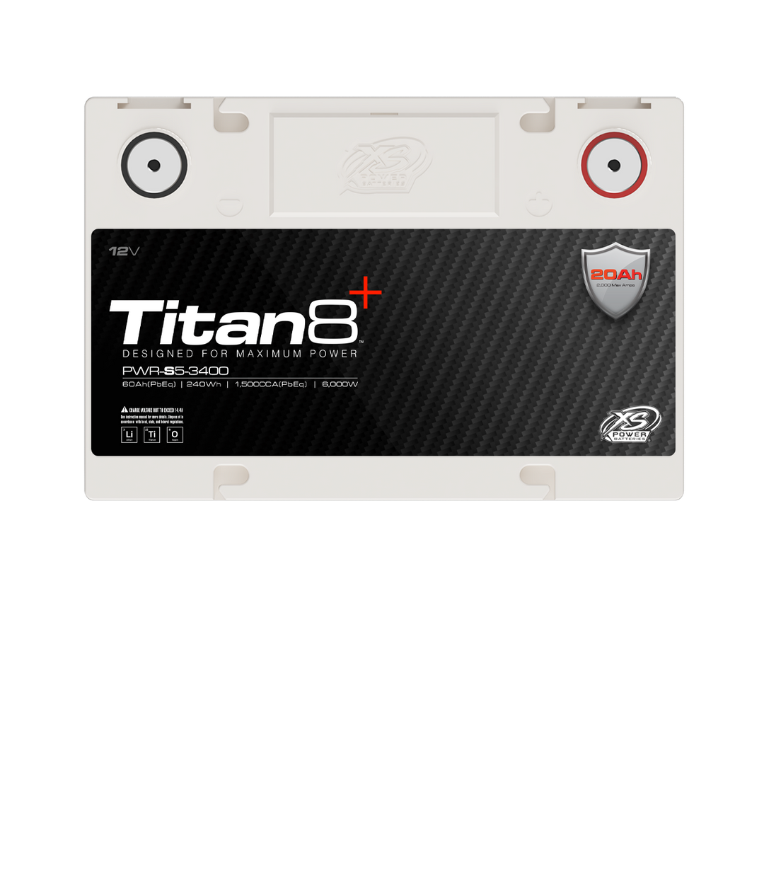 XS Power PWR-S5-3400 12V Titan8 Lithium Titanate (LTO) Battery