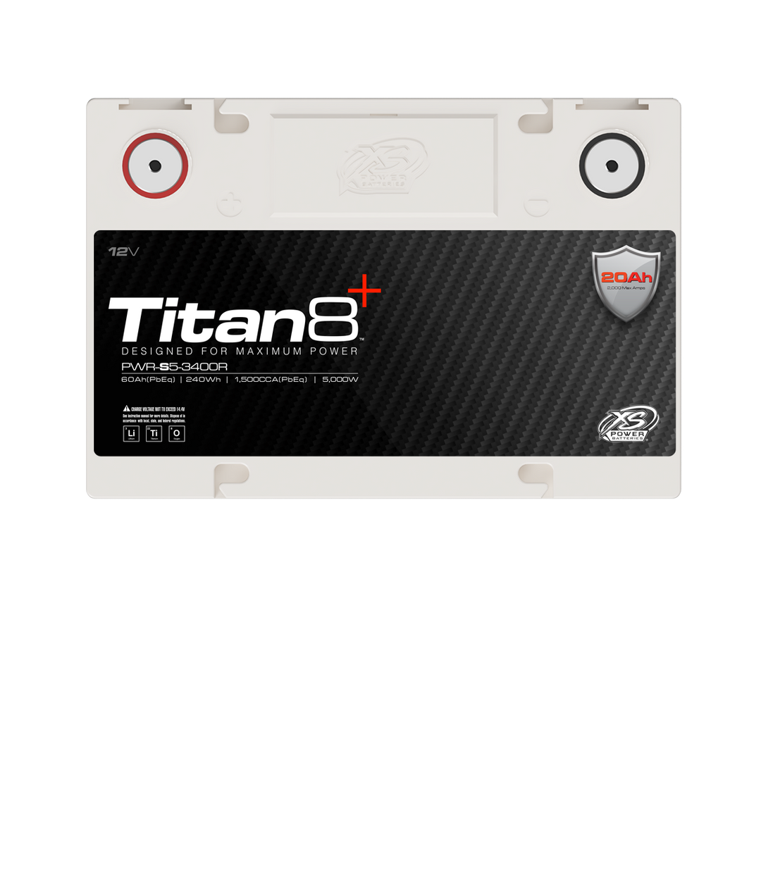 XS Power PWR-S5-3400R 12V Titan8 Lithium Titanate (LTO) Battery