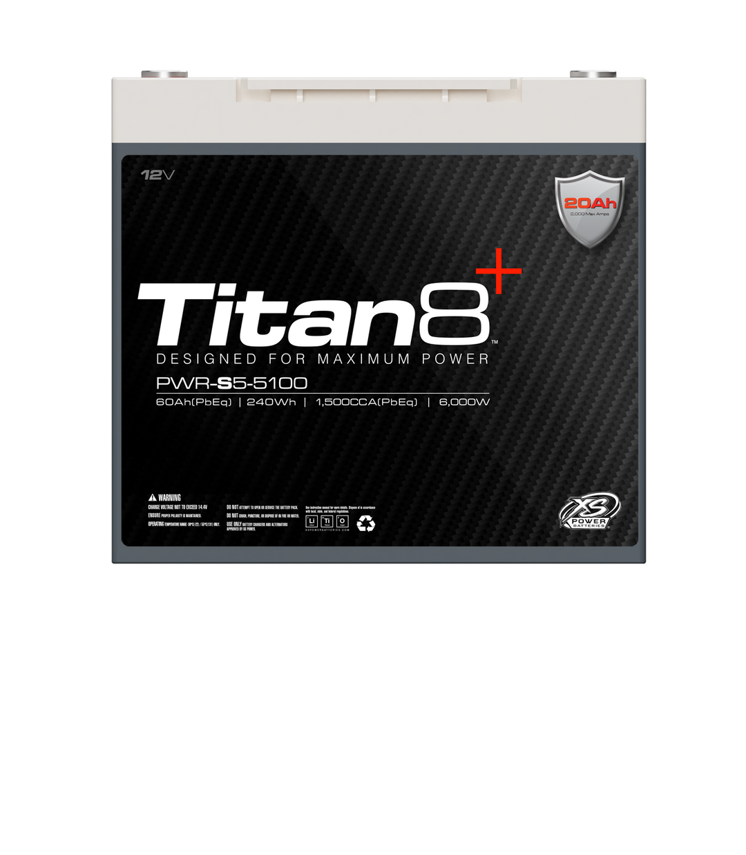 XS Power PWR-S5-5100 12V Titan8 Lithium Titanate (LTO) Battery