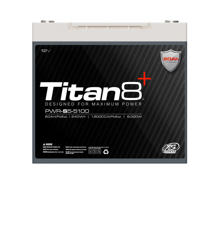 XS Power PWR-S5-5100 12V Titan8 Lithium Titanate (LTO) Battery
