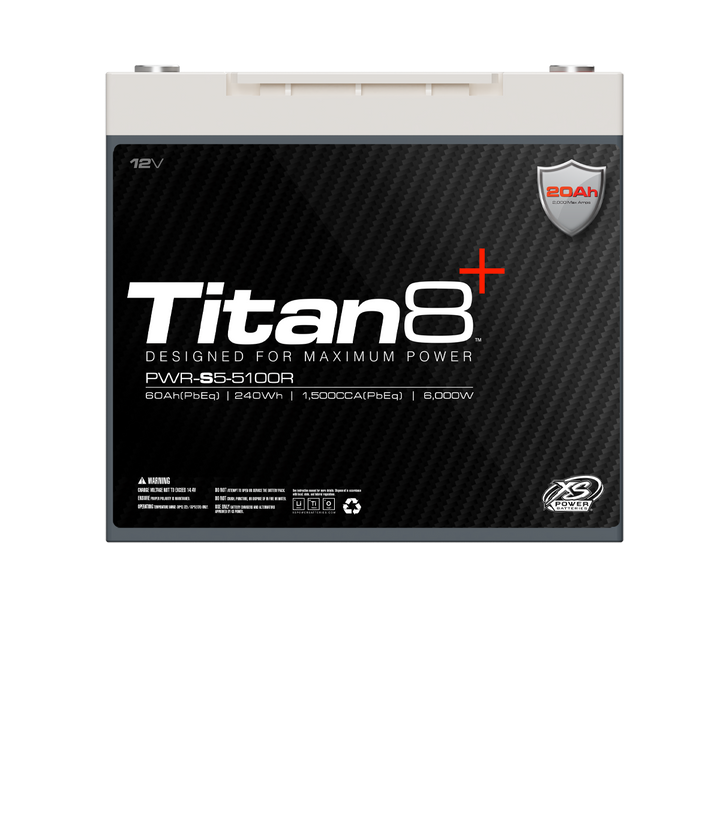 XS Power PWR-S5-5100R 12V Titan8 Lithium Titanate (LTO) Battery
