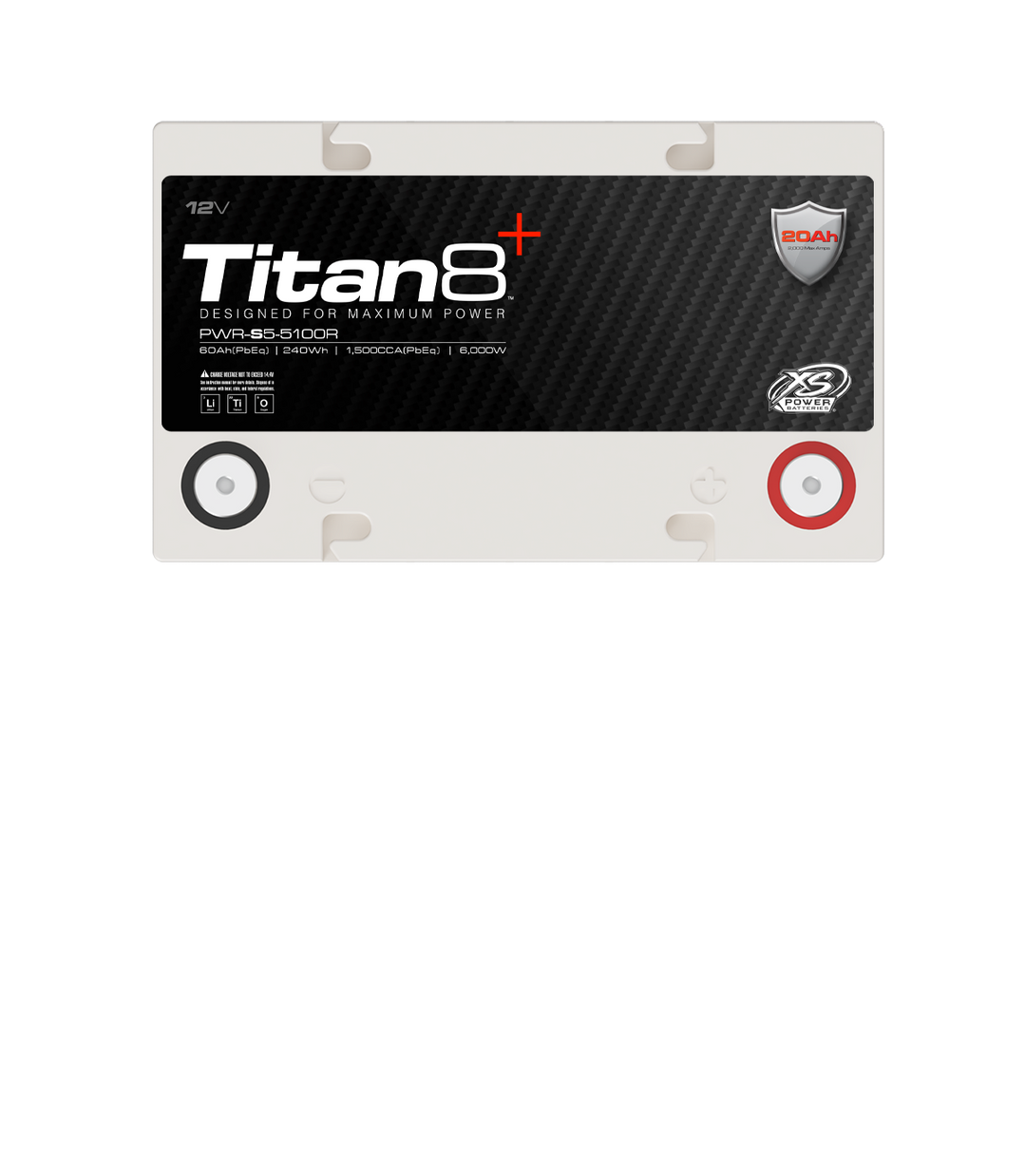 XS Power PWR-S5-5100R 12V Titan8 Lithium Titanate (LTO) Battery