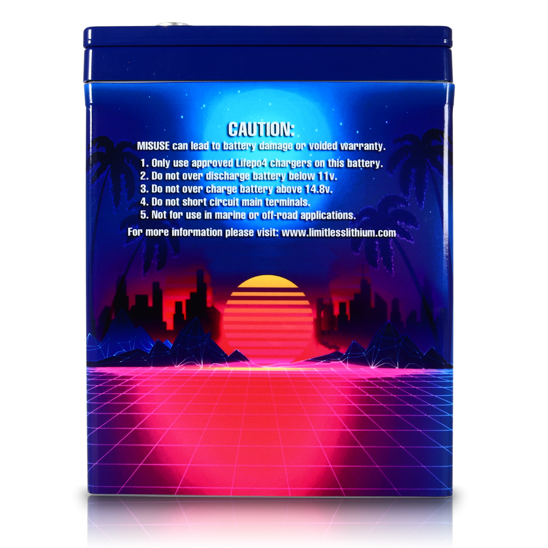 Limitless Lithium Retro Pro 56 12V LiFePO4 Car Audio Battery 56Ah Group 24 (3)