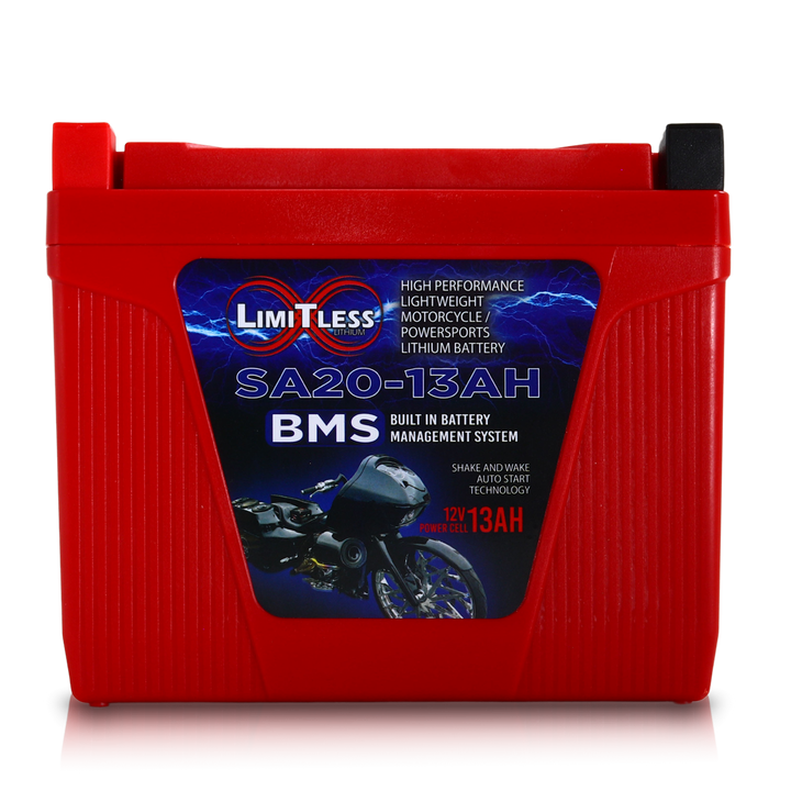 Limitless Lithium Shake Awake 13Ah 12V LiFePO4 Smart Motorcycle Battery (Case 20) (2)