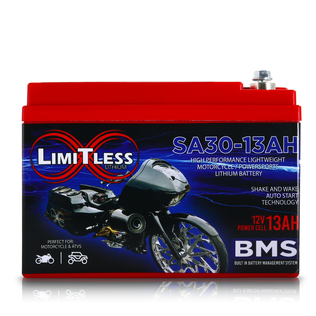Limitless Lithium Shake Awake 13Ah 12V LiFePO4 Smart Motorcycle Battery (Case 30) (4)