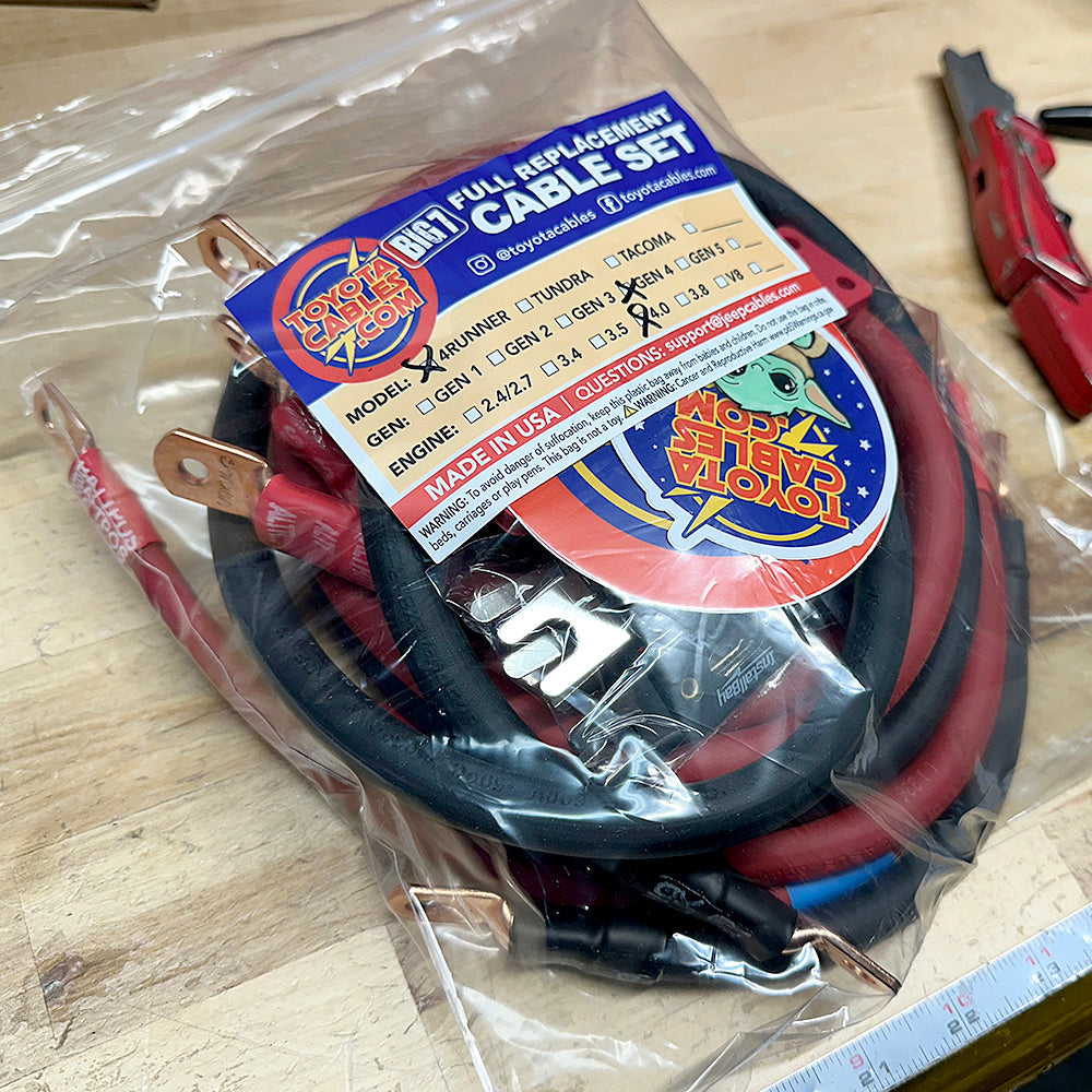 Toyota FJ Cruiser Big 7 Battery Cable Kit (2007–2014)