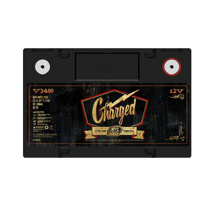 XS Power V3400 Group 34 12V AGM Car Audio Battery