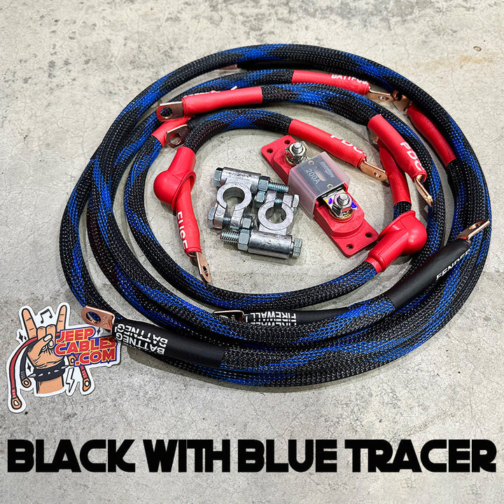 Upgrade your Jeep Cherokee Full Size SJ (1974-1983) with the Big 7 battery cable kit, designed for high power demands on rugged trails.