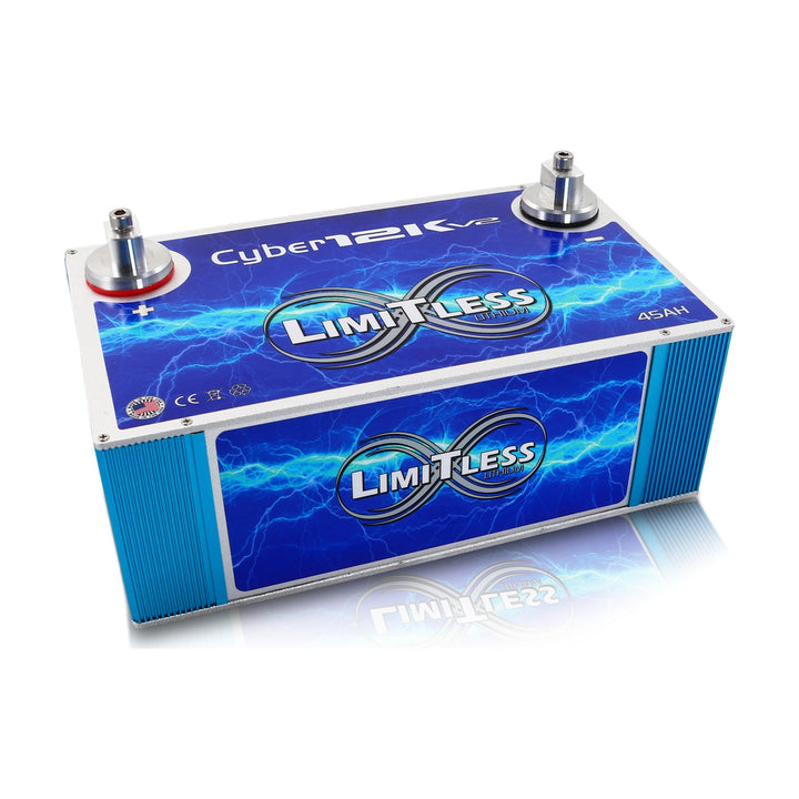 Limitless Lithium Cyber 12K V2 45Ah 12V LiFePO4 Car Audio Battery
