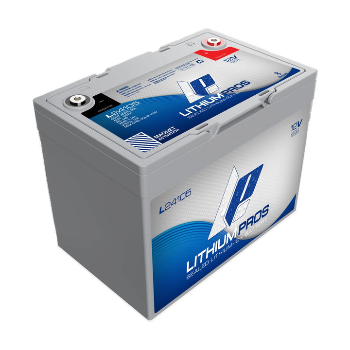 Lithium Pros M24105 12V 105Ah LiFePO4 – Deep Cycle Marine Trolling Battery | JS Alternators