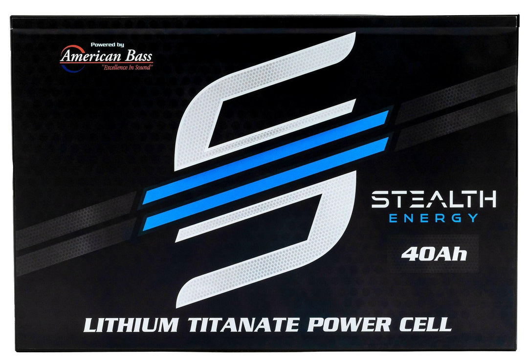 Stealth Energy ABLT-40 American Bass Audio 13.8V LTO Battery 40Ah Lithium Titanate Battery Ultra-Lightweight, High-Power LTO Battery