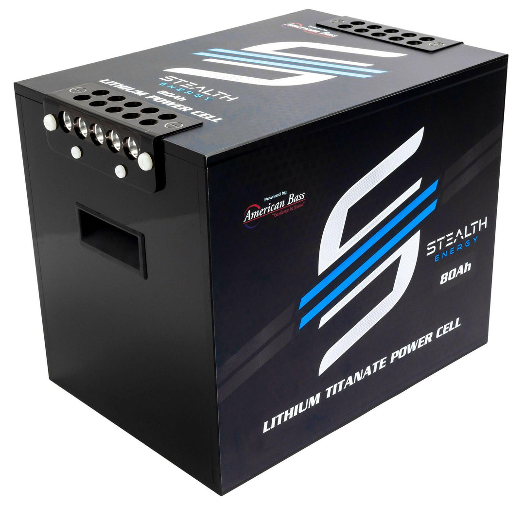 Stealth Energy ABLT-80 American Bass Audio 13.8V LTO Battery 80Ah Lithium Titanate Battery Ultra-Lightweight, High-Power LTO Battery