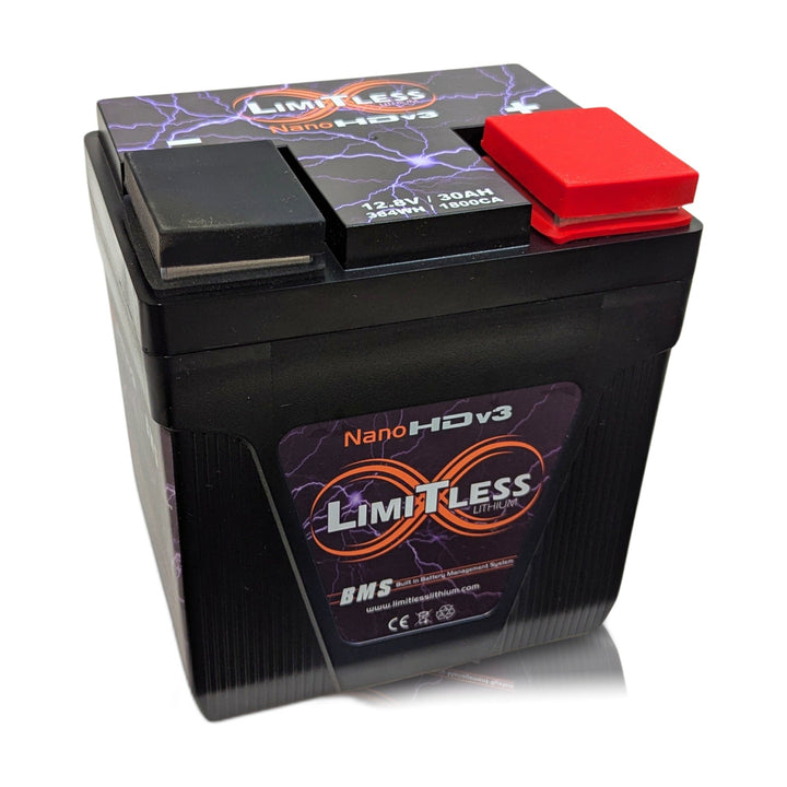 Limitless Lithium Nano-HD v3 LiFePO4 Powersports Battery 6,000W
