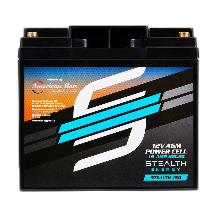American Bass Stealth ST-150 15Ah AGM Car Audio Battery
