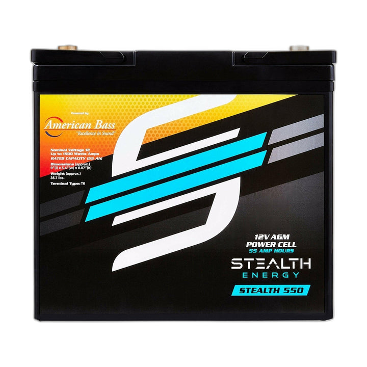 American Bass Stealth ST-550 55Ah AGM Car Audio Battery
