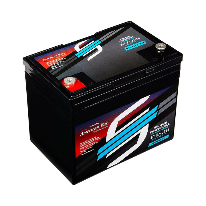 ST-350 American Bass Audio Stealth 350 35Ah AGM Battery Maintenance-Free, Sealed Power for Car Audio & More