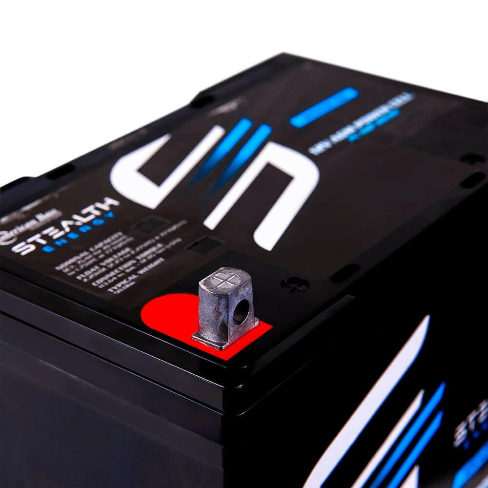ST-750 American Bass Audio Stealth 750 75Ah AGM Battery Maintenance-Free, Sealed Power for Car Audio & More